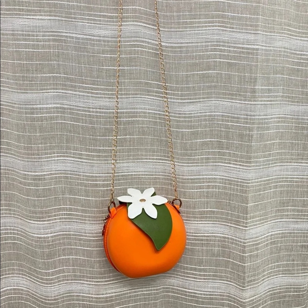 ORANGE FRUIT 3D SHAPED PURSE CROSSBODY